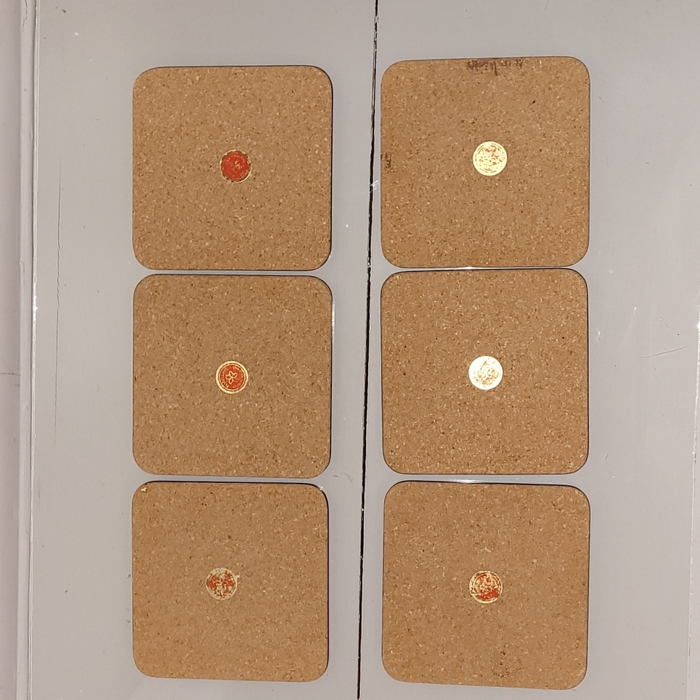 Vintage Set of 6 Pimpernel Flower Coasters - Picture 8 of 16